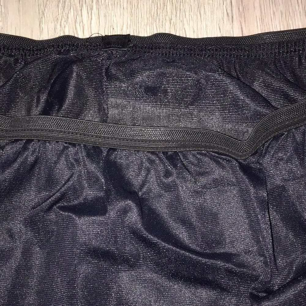 VINTAGE 50s slip black with scallop hem​ with see-through hem detail Y2K - Picture 5 of 11